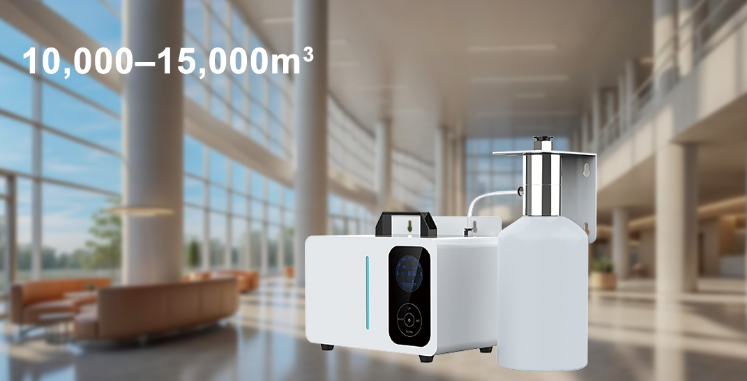Découvrez la puissance du HYL-8000H : votre diffuseur d'huile automatique sans eau idéal pour CVC de grande taille